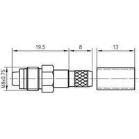 FME connector Socket, straight 50 ? Telegärtner J01701A0004 1 pc(s)