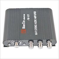 FM-103 Car Stereo Audio Amplifier with FM Function-Black
