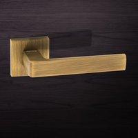 FMS254YB Asti Forme Designer Lever on Minimal Square Rose - Yester Bronze