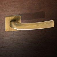 FMS268YB Crystal Forme Designer Lever on Minimal Square Rose - Yester Bronze