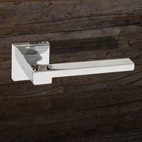 FMS430PC Ginevra Forme Designer Lever on Minimal Square Rose - Polished Chrome