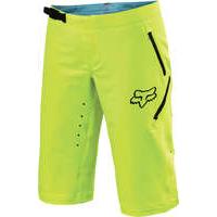 fox freeride womens baggy shorts flo yellow