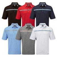 footjoy pique chest stripe polo shirts