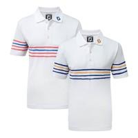 Footjoy Junior Stretch Pique with Painted Stripes Polo Shirts