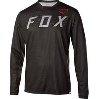 fox indicator ls jersey heather black