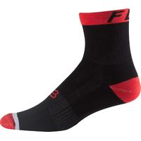 Fox Logo 6 inch Trail Sock Black/Red