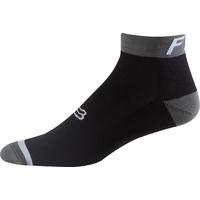 Fox Logo 4 inch Trail Sock Black/Grey