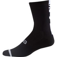 Fox Logo 8 inch Trail Sock Black