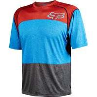 fox indicator short sleeve jersey heather blue