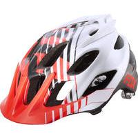 Fox Flux Mountain Bike Helmet Savant Red/White