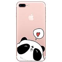 For Apple iPhone 7 7 Plus 6s 6 Plus Case Cover Panda Pattern Painted High Penetration TPU Material Soft Case Phone Case