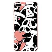 For Apple iPhone 7 7 Plus 6s 6 Plus Case Cover Panda Pattern Painted High Penetration TPU Material Soft Case Phone Case