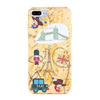 For Apple iPhone 7 7Plus Pattern Case Back Cover Case Cartoon Eiffel Tower Hard PC 6s plus 6 plus 6s 6