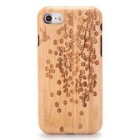 For Case Cover Embossed Pattern Back Cover Case Wood Grain Tree Hard Wooden for AppleiPhone 7 Plus iPhone 7 iPhone 6s Plus iPhone 6 Plus