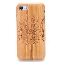 For Apple iPhone 7 7Plus Embossed Pattern Case Back Cover Case Wood Grain Tree Hard Solid Wood 6s plus 6 plus 6s 6