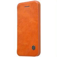 For iPhone 5 Case Flip Case Full Body Case Solid Color Hard Genuine Leather iPhone 7 Plus / iPhone 7 / iPhone SE/5s/5
