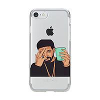 For Transparent Pattern Case Back Cover Case Cartoon Sexy Man Soft TPU for IPhone 7 7Plus iPhone 6s 6 Plus iPhone 6s 6 iPhone 5s 5 5E 5C 4 4s