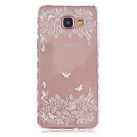 For Samsung Galaxy Case Transparent / Pattern Case Back Cover Case Flower TPU Samsung A5(2016) / A3(2016)