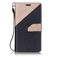 For LG K7 K10 Case Cover Two Colors Stitching Card Stent Lanyard PU Material Phone Case LG G6 V20