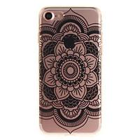 For iPhone 7 7plus 6s 6 Plus SE 5s 5 TPU Material IMD Process Black Sunflowers Pattern Phone Case