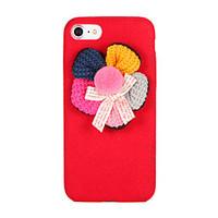 For DIY Case Back Cover Case Flower Soft Textile for Apple iPhone 7 Plus iPhone 7 iPhone 6s Plus iPhone 6 Plus iPhone 6s iPhone 6