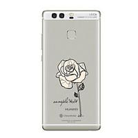 for huawei p10 p9 transparent pattern case back cover case flower soft ...