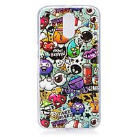 For Motorola MOTO G4 Case Cover Rubbish Pattern Luminous TPU Material IMD Process Soft Phone Case