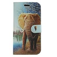 For Samsung Galaxy Case Wallet / Card Holder / with Stand / Flip / Pattern Case Full Body Case Elephant PU Leather Samsung Grand Neo