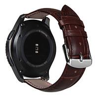 For Samsung Gear S3 Classic/Frontier 22mm Genuine Leather Watch Band Wrist Strap