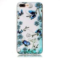 For iPhone 7 Plus 7 Embossed Butterfly Flower Pattern High Quality TPU Soft Phone Case 6 Plus 6S 6 SE 5