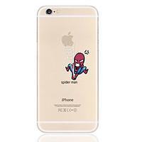 For iPhone 5 Case Ultra-thin / Transparent / Pattern Case Back Cover Case Playing with Apple Logo Soft TPU iPhone SE/5s/5