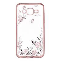 for samsung galaxy case rhinestone plating transparent pattern case ba ...