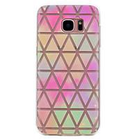 For Samsung Galaxy S8 S7 Edge Color Triangle Pattern Soft TPU Material Phone Case for S7 S6 Edge S6 S5 S5 Mini