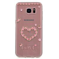 For Samsung Galaxy S8 S7 Edge Heart Pattern Soft TPU Material Phone Case for S7 S6 Edge S6 S5 S5 Mini