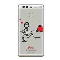 for huawei p10 p9 transparent pattern case back cover case cartoon sof ...