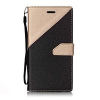 For Samsung Galaxy A7 A5(2017) Case Cover Two Colors Stitching Card Stent Lanyard PU Material Phone Case A3(2017) A3 A5 (2016)