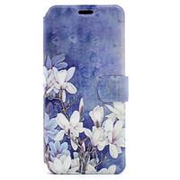 For Samsung Galaxy S8 Plus S8 Case Cover White Flowers Pattern HD Painted Voltage TPU Process PU Skin Phone Case