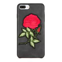 For DIY Case Back Cover Case Flower Hard PU Leather for Apple iPhone 7 Plus iPhone 7 iPhone 6s Plus iPhone 6 Plus iPhone 6s iPhone 6