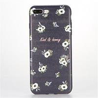 For Apple iPhone 7 Plus 7 Case Cover Pattern Back Cover Flower Soft TPU 6s Plus 6 Plus 6s 6