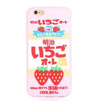 For Pattern Case Back Cover Case Strawberry Soft Silicone for Apple iPhone 7 Plus iPhone 7 iPhone 6s Plus iPhone 6 Plus iPhone 6s iPhone 6