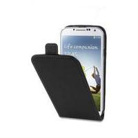 Fonerange Slim Executive REAL Leather Flip Case Cover for Samsung Galaxy S4 I9500(Black)