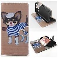 For Samsung Galaxy Case Wallet / Card Holder / with Stand / Flip Case Full Body Case Dog PU Leather SamsungCore Prime / Core Plus / Core