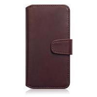 fonerange samsung galaxy s6 edge real leather wallet case brown