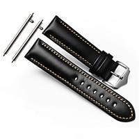 For Gear S3 Frontier Classic Strap WatchBand 22mm Genuine Leather Watchband With Secure Metal Clasp Buckle Man Watchband