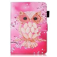 For Card Holder Wallet with Stand Flip Pattern Case Full Body Case Owl Hard PU Leather for Apple iPad Mini 4 iPad Mini 3/2/1