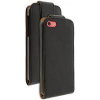 Fonerange Slim Executive Leather Flip Case Cover for iPhone 5C - Black