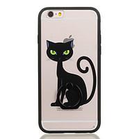 For Ring Holder Transparent Pattern Case Back Cover Case Cat Hard PC for Apple iPhone 6s Plus iPhone 6 Plus iPhone 6s iPhone 6