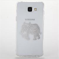 For Samsung Galaxy A5(2016) A3(2016) Shockproof Plating Pattern Case Back Cover Case Elephant Soft TPU