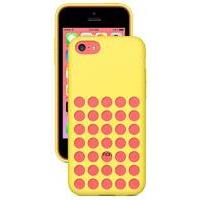 fonerange designer silicone gel casecover for iphone 5c yellow
