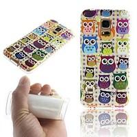 For Samsung Galaxy Case Pattern Case Back Cover Case Owl TPU Samsung S5 Mini